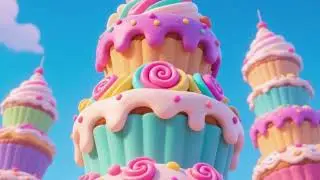 🍭 The Candy Castle Adventure 🍬#kids #poems #cartoon #foryou #baby #jariworld #short poems #fun 