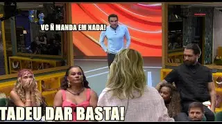 TADEU ESCULHAMBA ANA PAULA APOS ELA REUNIR TODOS E DIZER Q É DONA DA EDIÇÃO! VC NAO MANDA EM NADA AQ