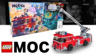 Selbstgebautes Feuerwehrauto MOC (aus dem Hidden Side Set 70436)