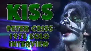 Peter Criss of KISS, classic 1978 radio interview for his solo album