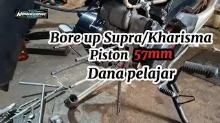 PAKET BORE UP MURAH SUPRA 125/KHARISMA // PAKAI BLOK SET PISTON 57MM