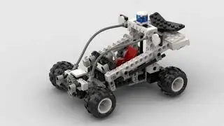 Lego 8230 Coastal Cop Buggy rotate 3D rendering