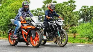 Rc125 vs Apache 160 4v Drag Race | Top End