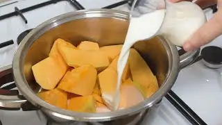 💯 Попробуйте тыквенный десерт с молоком - очень вкусно