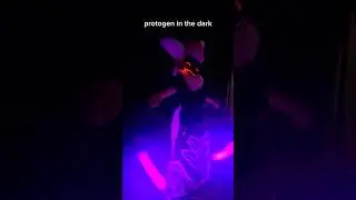 just a protogen and his LED poi :3 #furry #fursuit #rave #furries #fursona #protogen #shorts