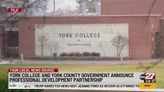 York College and York County government announce professional development partnership