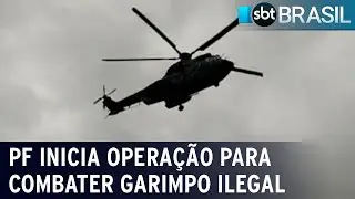 PF inicia opera&ccedil;&atilde;o para combater garimpo ilegal em territ&oacute;rio Yanomami | SBT Brasil (10/02/23)