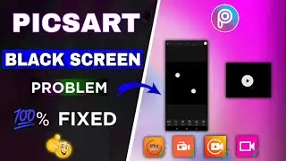 Picsart screen recording solution । Picsart black screen recording problem । Recorder not working