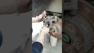 w447 brake pad change and cliper service