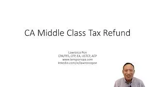 California Middle Class Tax Refund