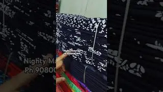 Nighty Material Manufacturers in Erode, Black, Navy Blue , Meroon Rajwadi Nighty Cloth at Wholesale