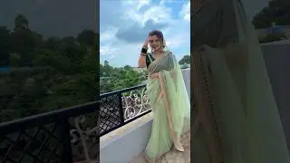 beautiful pista colour saree for wedding | Rohit fashion club