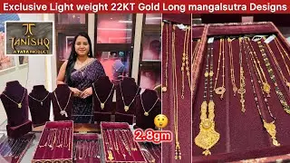 2.8gm😳Light weight stylish gold Long mangalsutra designs from Tanishq - Traditional wear ✨&hearts;️