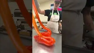 Orange Ribbon Candy 🧡🍭