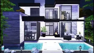 White Marble house | NO CC | The sims 4 speed build (stop motion)