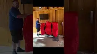 Upright piano removal at st George's theatre in Great Yarmouth
