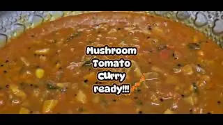 Quick Mushroom Tomato Curry | Best Chapathi Side Dish | One Pot Cooking