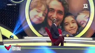 Jos&eacute; Luis Repenning se emociona al hablar de sus hijos. Juego Textual, Canal 13.
