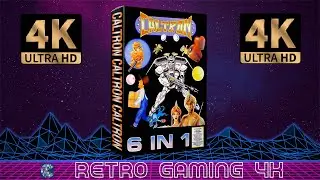 Caltron 6 in 1: Bookyman (1992) Nintendo NES retro video game intro / demo 4K
