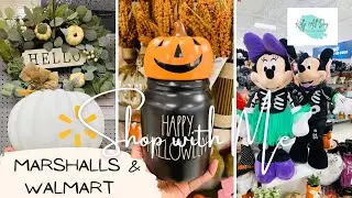 MARSHALLS & WALMART HALLOWEEN & FALL SHOP WITH ME, RAE DUNN HUNTING & BUDGET FRIENDLY HOME DECOR