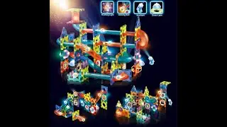 3D Marble Run Set Light Magnetic Blocks STEAM-Science, Technology, Engineering, Art, Math All In One