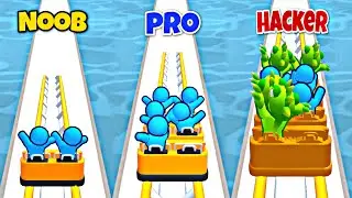 NOOB vs PRO vs HACKER in Runner Coaster
