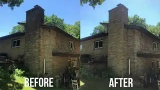 70 Year Old Chimney / FIRST TIME BEING WASHED