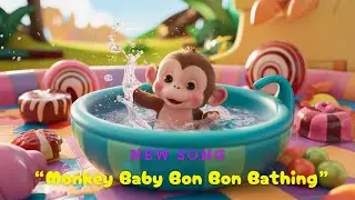 Monkey Baby Bon Bon Bathing| @CoComelon @AnimalHT2721 #monkeybonbon #nurseryrhymes #bathsong