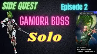 Escape from Titans episode 2 Side quest threat Level 5 Gamora Boss Solo by Absorbing Man mcoc heart