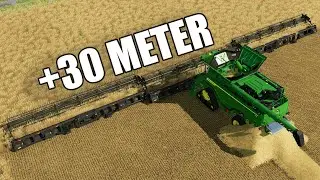 +30 METER CRAZY HEADER MOD TESTING! Farming Simulator 22