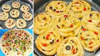 pizza pinwheels recipe without oven || Pizza pinwheels recipe #pizzarecipe