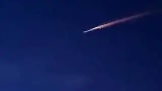Asombro Cohete espacial #Soyuz desintegrandose en reingreso abril 2020