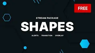 Shapes FREE Twitch Overlay and Alerts Stream Package for OBS - Download Now!
