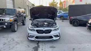 BMW M2CS Custom Engine Cover Swap