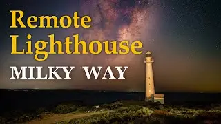 Remote Lighthouse Milky Way
