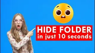 🔒How to Hide Folders on Windows 10 – Secret Trick 😎#hidefolder #hidefiles  #technicalissue #hidden