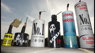 Mega Fireworks Compilation 175mm Shells 125mm Titan Salutes XXL Firecrackers TheOftler