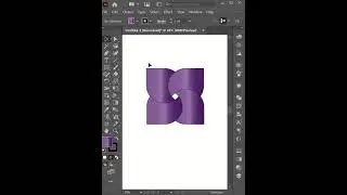 Adobe illustrator tutorial to make a beautiful shape #adobeillustrator #illustrator #graphicdesign