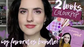 MY COLOURPOP FAVORITES BUNDLE! | 2 Looks with No Shrinking Violet