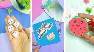 DIY cute paper Crafts/how to make magic water book #diy eraser #magic book #papercraft #art #howto