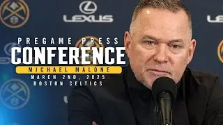 Coach Malone Pregame Press Conference vs Celtics 🎙 | 3/2/25