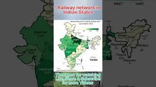 Railway Network In Indian States #railways #shorts