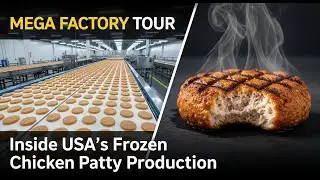 How Millions of Frozen Chicken Patties Are Made in USA Mega Factory | Mass Production