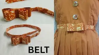 Waist Belt stitching // Fabric Belt Making// Belt for dress // NW
