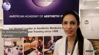 Watch Dr Ammara's Testimonial on why did she choose American Academy of Aesthetic Medicine