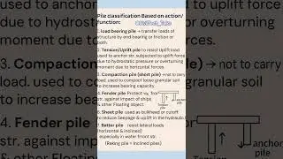 Pile Classification based on their function | Foundation Design Basics |Pile types #civil #edit #fyp