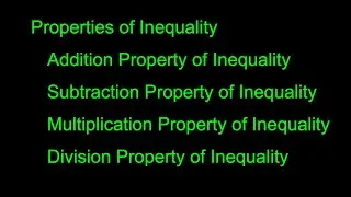 Properties of Inequality
