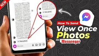 How to Send One Time Photo On Massenger | Massenger Se View Once Photo Send Kaise Kare