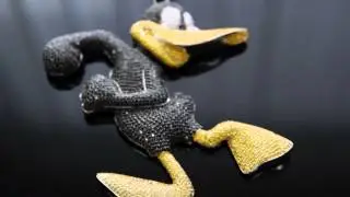 Iced Out Duck Pendant - Lab Made Custom Jewelry by luxury-lab.com