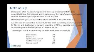 Managerial Accounting Chapter 11